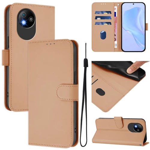 Funda de Piel Sintética con Cordón para ZTE Blade A35 Lite/A35 Core (Desnudo)