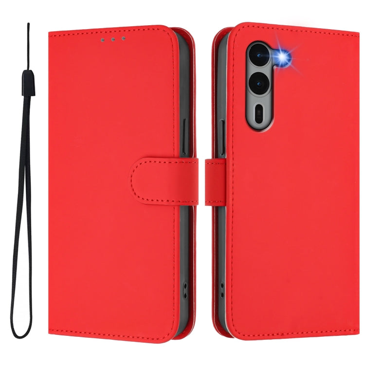 Funda Piel Sintética Fujitsu Arrows We2 Plus F-51E con Cordón (Rojo)