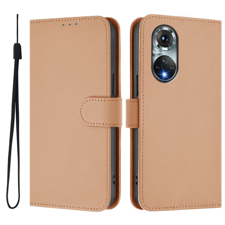 Funda de Piel con Cordón para Huawei Nova 9 con Tacto de Piel (Desnudo)