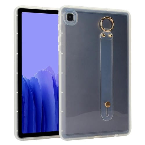 Funda hĂbrida TPU suave para Tablet Samsung Galaxy Tab A7 10.4 (2020) T500 con soporte para pulsera (Transparente)