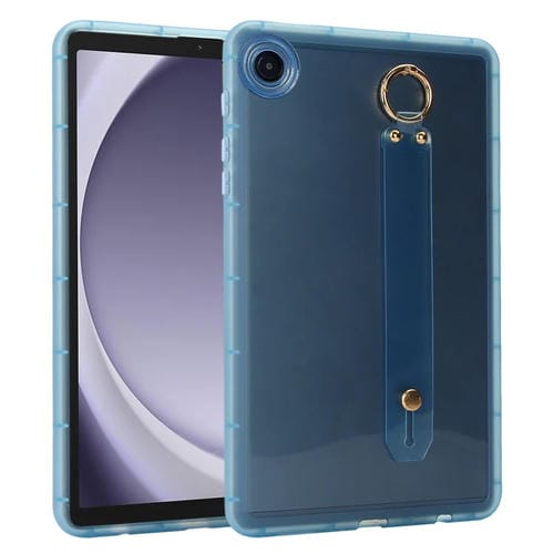 Funda hĂbrida TPU para Tablet Samsung Galaxy Tab A9+ con Soporte para Pulsera (Azul)