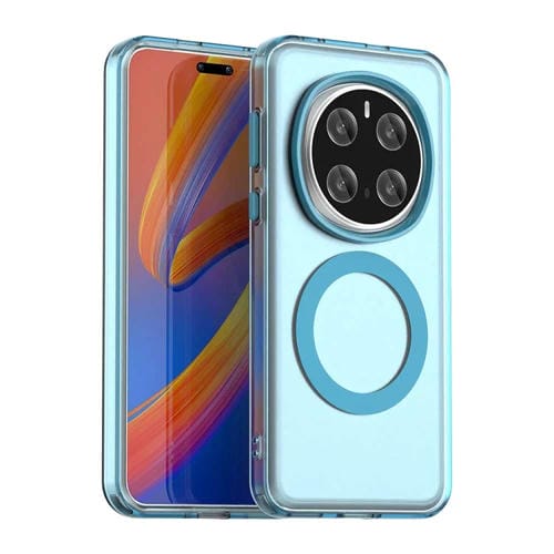 Funda híbrida TPU PC con Protección contra Rayos Magsafe Candy para Honor Magic7 Pro (Azul)