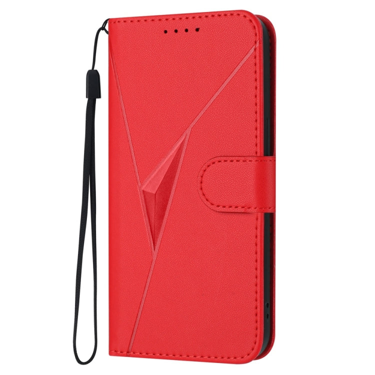 Funda de Cuero con Cierre de Hebilla y Diseño Triangular para Sharp Aquos R9 Pro (Rojo)