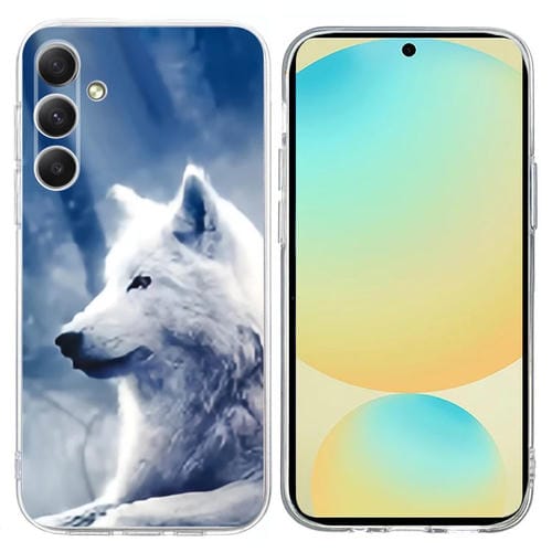 Funda TPU Samsung Galaxy A05S 4G Patrón Pintura Colorida (Lobo Blanco)
