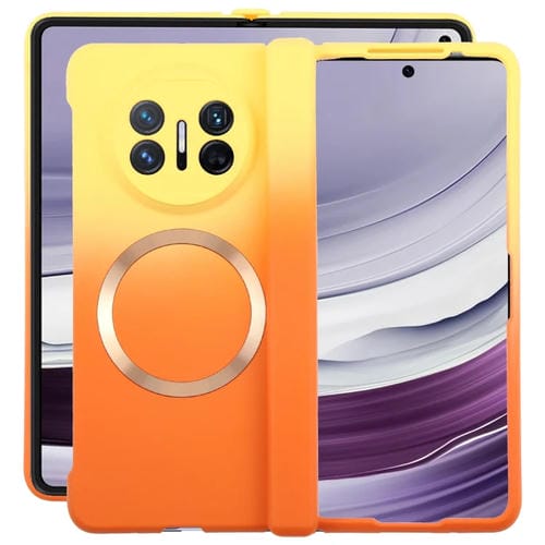 Funda para TelĂ©fono Huawei Mate X5/X3 Policarbonato LĂquido Magsafe Efecto Degradado (Amarillo y Naranja)