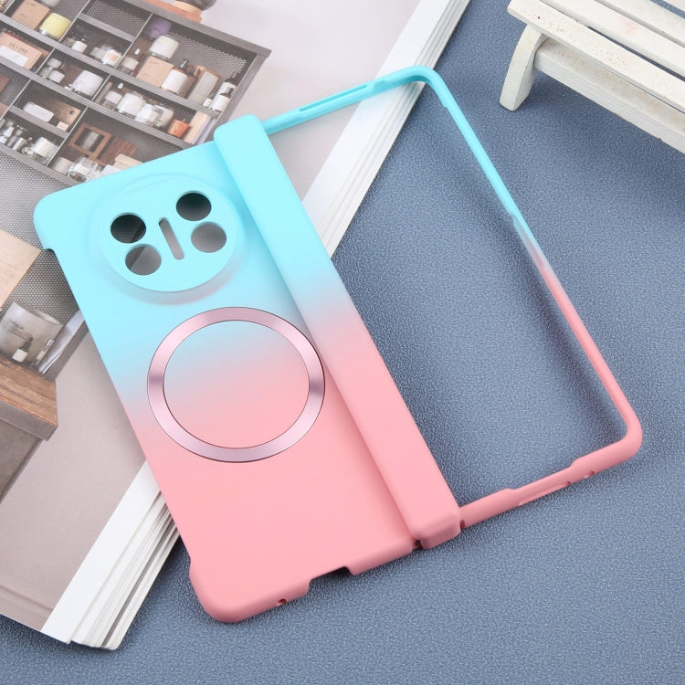 Funda para Teléfono Huawei Mate X5/X3 Policarbonato Líquido Magsafe Efecto Degradado (Azul y Rosa)
