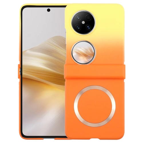 Funda para TelĂ©fono Huawei Pocket 2 Policarbonato LĂquido Magsafe Efecto Degradado (Amarillo y Naranja)