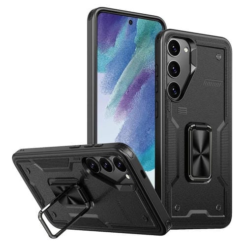 Funda hĂbrida TPU y PC con soporte anillo Samsung Galaxy S21 5G (Negra)