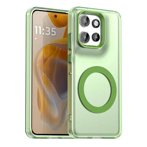 Funda hĂbrida TPU y PC con ProtecciĂłn Magsafe Candy para Motorola Edge 50 Neo (Verde)