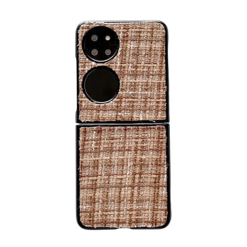Funda Protectora PC Huawei P50 Diseño a Cuadros (Marrón)
