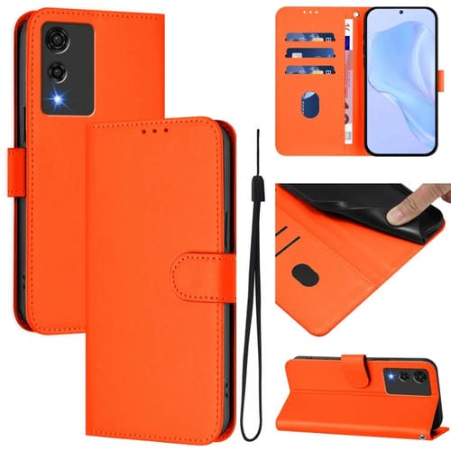 Funda de Piel Sintética con Cordón para Cubot A10 (Naranja)