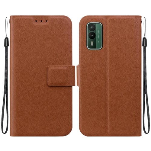 Funda de Cuero Ultrafina con Hebilla Magnética para Nokia Xr21 (Marrón)
