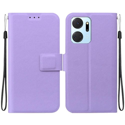 Funda de Cuero Ultrafina con Hebilla Magnética para Honor X7A (Morado)