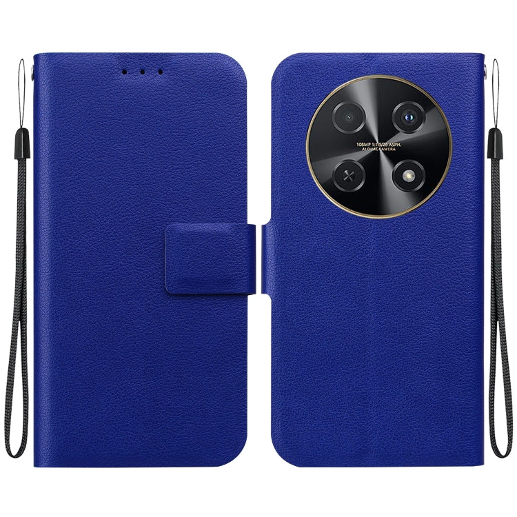 Funda de Cuero con Hebilla Magnética Ultrafina para Huawei Nova 12I 4G (Azul)