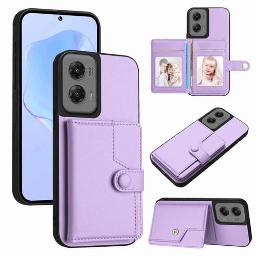 Funda Antirrobo con BotĂłn Rfid para Motorola Moto G Stylus 5G (2024) (Morado)