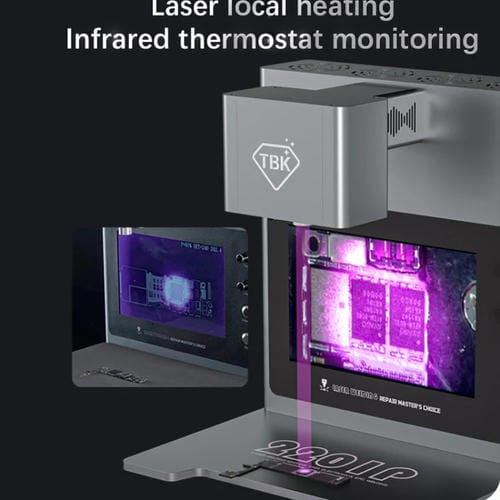 Machine de Soudage Thermique Laser Infrarouge Intelligent Tbk 2201P avec Caméra HD LCD Intégrée Prise Britannique