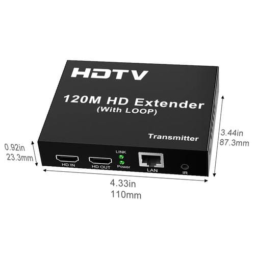 Extensor de Red HDTV 120 M con Enchufe Estadounidense