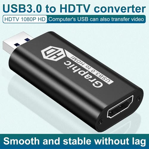 Convertidor USB 3.0 a HDTV Adaptador de Video para Conexión de Dispositivos