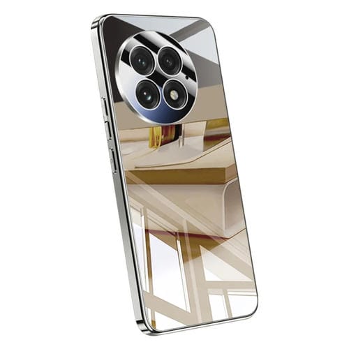 Funda para Teléfono OnePlus 13 con Airbag Cristal de Hielo Galvanizado Cobertura Total (Gris)