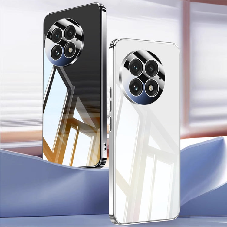 Funda para Teléfono OnePlus 13 con Airbag Cristal de Hielo Galvanizado Cobertura Total (Gris)