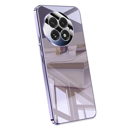 Funda para Teléfono OnePlus 13 a Prueba de Golpes con Cobertura Total y Cristal de Hielo (Morado)