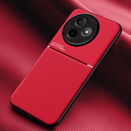 Funda híbrida de TPU y policarbonato con diseño magnético para Redmi K80 Ultra (color rojo)