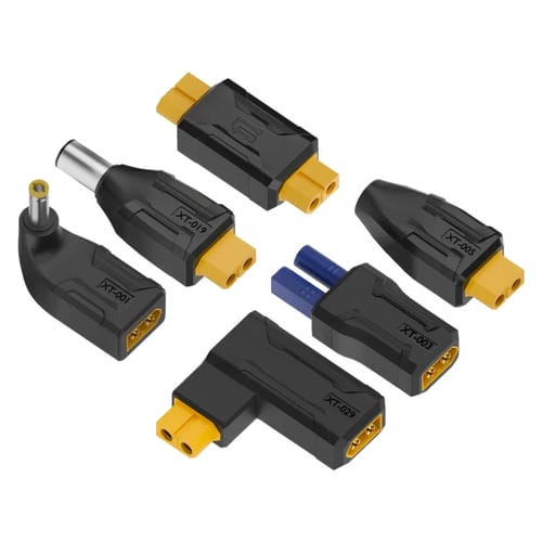 Adaptador de Intercambio Curva Lateral XT-029 XT60 Macho a XT60 Hembra
