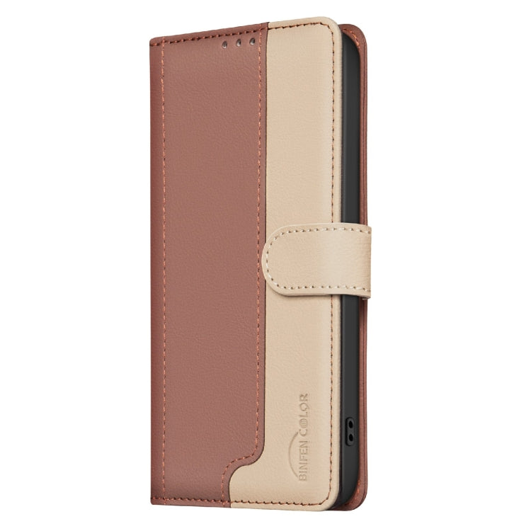 Funda de Cuero Antirrobo con Protección Rfid para OnePlus 13 (Marrón)