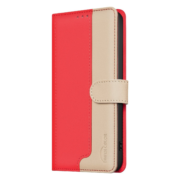 Funda de Cuero Antirrobo con Protección Rfid para OnePlus 13 (Rojo)