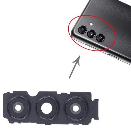 Cubierta de Lente de Cámara Trasera Samsung Galaxy A04s SM-A047F (10 Piezas) (Negra)