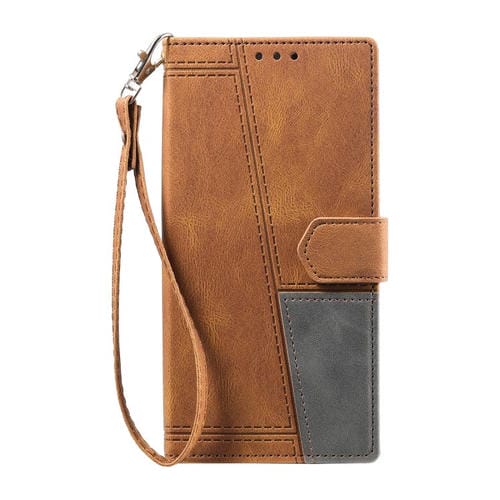 Funda de cuero con relieve TTUDRCH para Samsung Galaxy A17 5G (marrón)