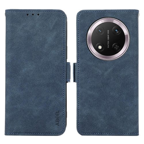 Funda de Cuero Abeel con Imán Rfid y Esmerilado para Honor X9C 5G Global (Azul)