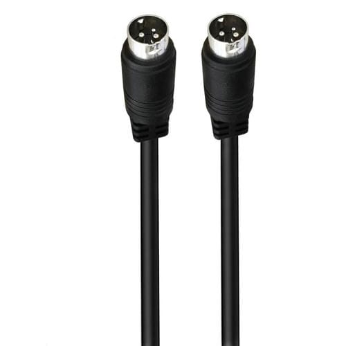 Cable Adaptador de Señal de Alimentación de Audio 3 Pines Macho a Din Central 1,5 M (Negro)