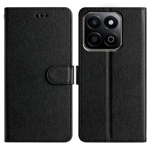 Funda de Cuero con Tapa Horizontal y Textura de Seda para Honor X7C 4G/200 (Negra)