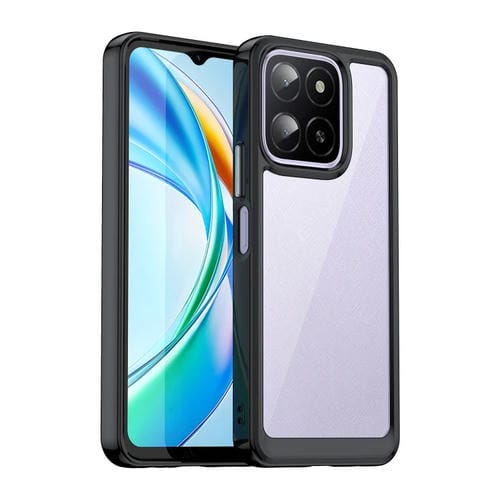 Funda hĂbrida AcrĂlico y TPU Honor X5B Plus Serie Colorida (Negra)