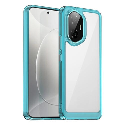 Funda Híbrida TPU Acrílica para Honor 300 Serie Colorida (Azul Transparente)
