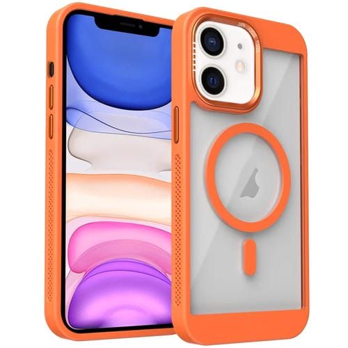 Funda para Teléfono Honeycomb Magsafe iPhone 11 con Sistema de Refrigeración (Naranja)