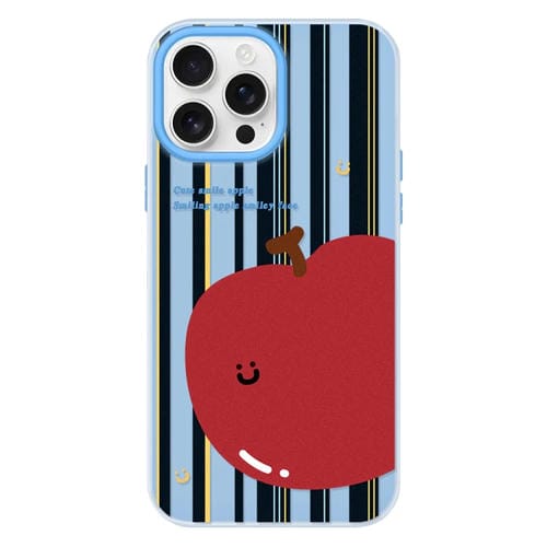 Funda híbrida TPU y PC iPhone 14 Pro Max con tacto sedoso (Azul)