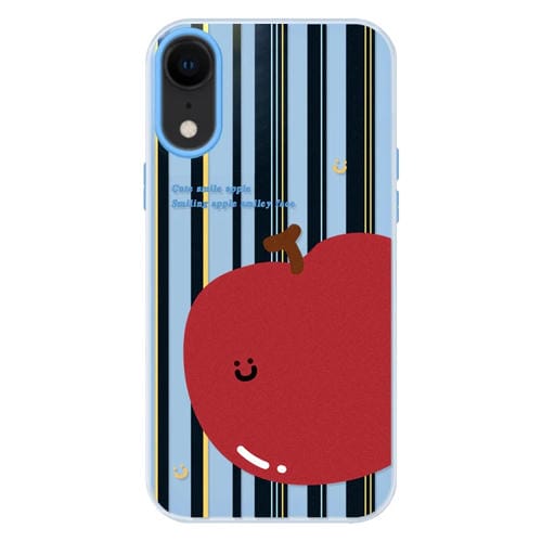 Funda híbrida TPU Policarbonato iPhone Xr protección tacto sedoso (Azul)