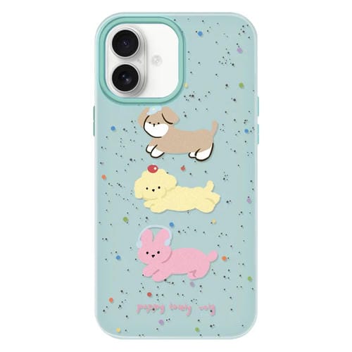 Funda híbrida TPU y PC iPhone 16 Plus con Tacto Sedoso (Verde Claro)