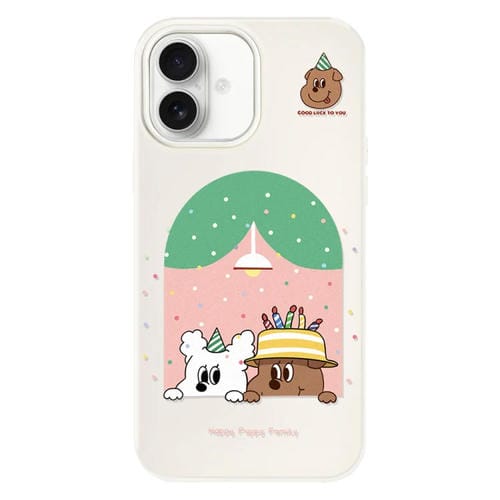 Funda híbrida TPU y Policarbonato iPhone 16 Plus Tacto Sedoso (Beige)