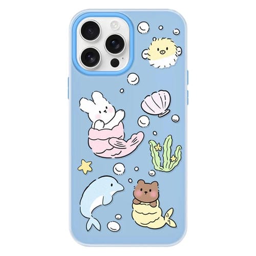 Funda hĂbrida TPU PC para iPhone 13 Pro con tacto sedoso (Azul Marino)