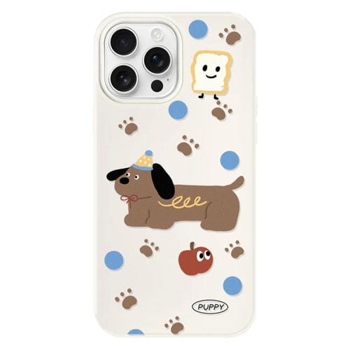 Funda híbrida TPU Policarbonato iPhone 11 Pro Max Tacto Sedoso (Marrón Blanco)
