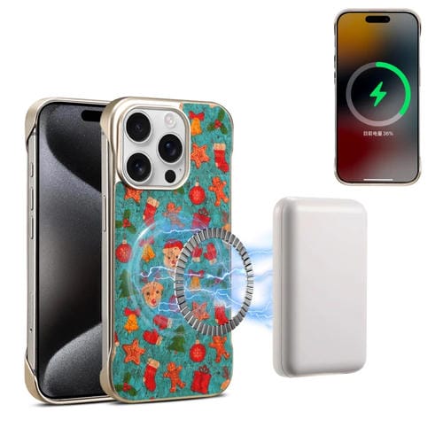 Funda para iPhone 15 Pro Max Denior A18 Paint Magsafe (Navidad)