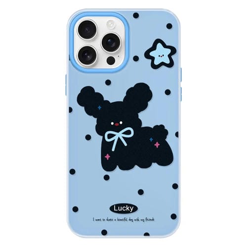 Funda híbrida TPU y Policarbonato iPhone 16 Pro con Tacto Sedoso (Negro Azul)