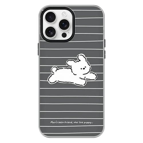 Funda hĂbrida TPU Policarbonato para iPhone 11 Pro Max (Running Puppy Black)