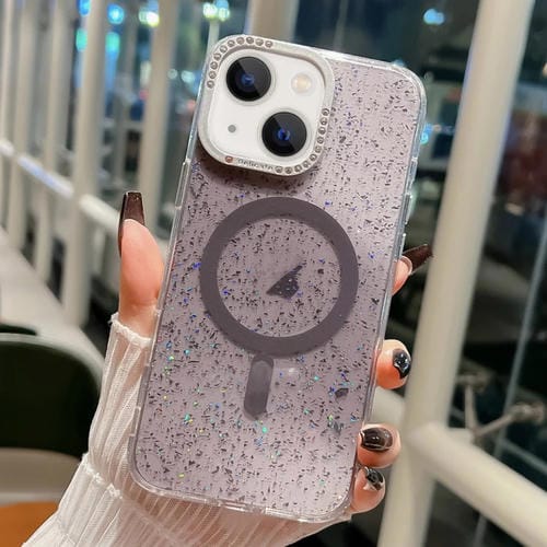 Estuche para Teléfono Blink Series iPhone 15 Marco de Lente Metal Imån Magsafe (Negro)