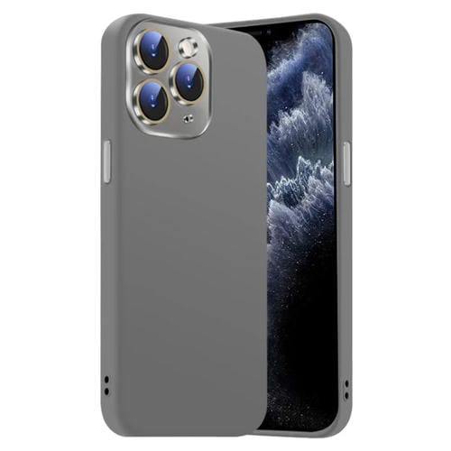 Funda de Silicona LĂquida para iPhone 11 Pro Max con NanoLente (Gris Titanio)