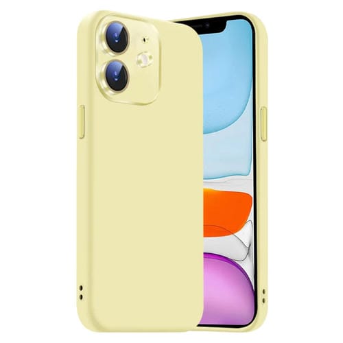 Funda de Silicona LĂquida para iPhone 11 con NanoLente (Amarilla)