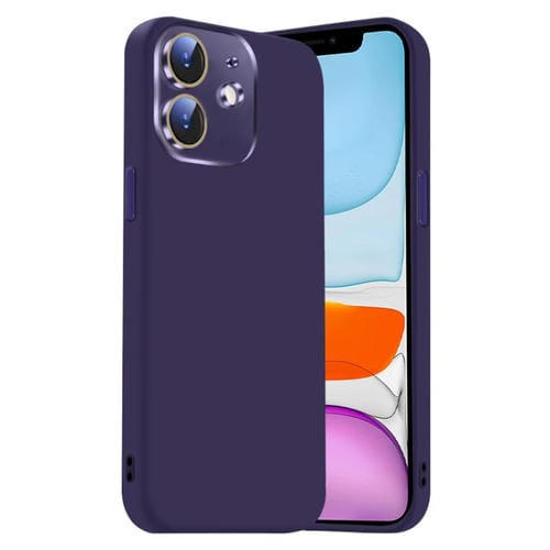 Funda de Silicona LĂquida para iPhone 11 con NanoLente (Morado Oscuro)